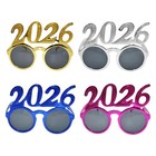 2026 New Years Eve Glasses - 4pcs  New Year Party Supplies Eyewear Photo Prop