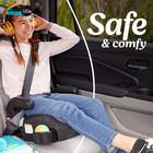 Turbobooster 2 0 Backless Booster Car Seat  Denton  Forward Facing  Polyester