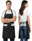 Utopia Kitchen 1 Pack Bib Apron  Adjustable Cooking Apron With 2 Pockets    