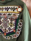 Free People Women   s Military Woodstock Shirt Jacket Og107 Beaded Navajo Size M