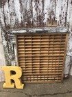 Rare Hamilton Wooden Printers Drawer Letterpress Typeset Tray Deluxe  5