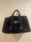 Alo Yoga Traverse Duffle Bag     Black silver Fitness Gym Tote Travel Bag