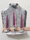 Vintage Wendell August Forge Dogwood 3 Candle Sconce     