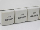 Ge Jan 6x4wa 6x4 Vintage Gray Plate Rectifier Tubes  nos Sleeve Of Five 