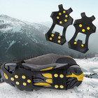Ice Snow Anti Slip Spikes Grips Grippers Crampons Cleats For Hike Shoes Boot   