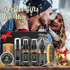 Beard Kit For Men Grooming   Care Set W 2 Pack Beard Serum  Wash  Oil  Balm  Com