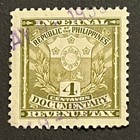 Travelstamps  Philippines Documentary Revenue Tax Stamp 4 Centavo  Used Lc
