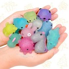 Random 10pcs Mochi Squishy Toy Set Stress Relief Sensory Fidget Toy Soft Squeeze