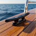 Nylon Boat Cleats dock Cleats Black 4 Inch Marine Boat Cleats For Rope Hooks    
