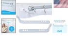 Shower Splash Guard Water Barrier For Shower Curtain Liners Clear Pack Of 2
