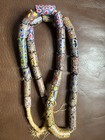 Venetian Millefiori African Trade Beads 30inch Long Strand