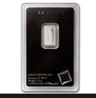 2 5 Gram Platinum Bar - Valcambi  in Assay 