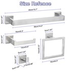 5 Set Bathroom Hardware 15 7 Inch Stainless Steel Towel Bar Toilet Paper Holder