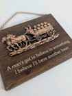 Funny Vintage Wood Plaque Wall Hanging 3-d Raised I   ll Have Another Beer
