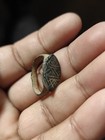 Ancient Bronze Ring Genuine Roman Byzantine Ornamented Collectible Dark Patina