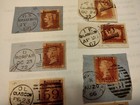 Gb Queen Victoria Used Lot Of 10 With Post Office Numbers And Obliterators