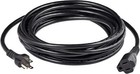 20ft Black Extension Cord 3 Prong Indoor Power Cable Wire 13a General Use New