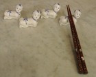 Vintage Japanese Porcelain  hashioki   Chopstick Boy Figures
