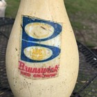 Vintage Abc Brunswick Score King Bowling Pin Red Crown Regulation 15 