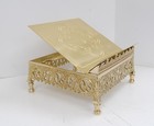 Lightly Used Brass Church Missal   Book   Bible Stand  Sacramentary - Q 214 -