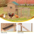 Outdoor 80   Wooden Chicken Coop Nest Box Hen House Poultry Pet Hutch Backyard