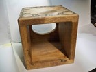 Wooden Handmade Kleenex Tissue Box Cover Stained Early American  
