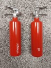 Fire Extinguisher Shaped Set Of Oil   Vinegar Sprayer Dispensers  5  Tall  Nib