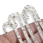 5 Silver Metal Bookmark Blanks With Raised Floral Design - Diy Creations