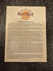 Vtg Hard Rock Cafe Maui Paper Menu Mainly Appetizers   Drinks 8 25  X 6 
