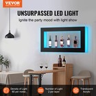 Vevor Led Lighted Liquor Bottle Display Bar Shelf Rf   App Control 48  Square