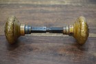 Pair 1890 s Old Colony Building Chicago Cast Brass 2 25  Yale   Towne Doorknobs