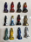 Set Of -12 -figures Santa Muerte - Holy Death - Resin- Different Colors 2-3 4 In
