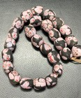 Vintage African Trade Glass Beads Strand  Beautiful Genuine Glass Beads 22 mm