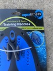 Aqua Fitness Adjustable Contour Swim Training Paddles Ages 14   - Blue