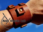 Wide Leather Cuff Men s Johnny Depp Style Bracelet Extra Class Genuine Wristband