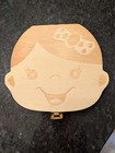 Baby Tooth Box Wooden Kids Keepsake Organizer Gift For Baby Teeth  Cute Child   