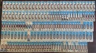 Lot Of Over 460 Red And Blue Embossed License Plate Letters For Crafts Huge Lot