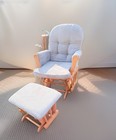 Wood Nursery Glider Rocking Chair   Ottoman Set - Local Pick Up Only