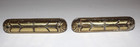 Vtg  Keeler     Brass Drawer Cabinet Door Pulls Handles Lot-set Of 8