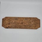 Bless Our Home Brass Floral Wooden Wall Hanging Sign Plaque 17  Wood Vtg Patina