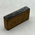 Vintage Printing Letterpress Printers Block Cut Mother Provincial Script Writing