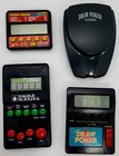 Vintage 4 Casino Game Lot Poker blackjack Lcd Handheld Tested  Mint      
