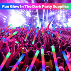 107 Pcs Led Foam Glow Sticks Bulk  Glow In The Dark Party Supplies With 3 Modes 