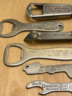 Vintage Lot Of 6  Advertising Beer Bottle Openers - Iroquois  Goetz  Chevalier