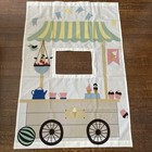 Ikea Kura Kids Bed Curtain Market Stall Pattern 45   Excellent Condition