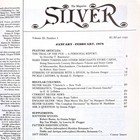 Silver Magazine     January   February 1978      Merchats Tokens   Store Cards  Etc
