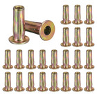 1 4-20 Multi-grip Rivet Nuts  25pcs Pre-bulbed Shank Flat Head Threaded Inser   