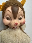 Vintage Rubber Face Squirrel Plush Toy Animal Stuffed 8 Inch Rushton No Tag