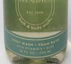 1 New Bath   Body Works Aromatherapy Eucalyptus Wash Foam Bath Shower Gel 10 Oz