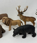 Schleich Animals Assorted Lot Of 7 Plus Extra Figurine Moose Cow Elk Sheep Bear
